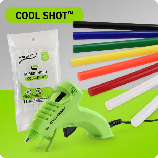 Cool Shot Super Low Temp Specialty Mini Glue Gun Kit, 13 Pieces, Mardel