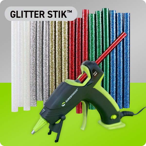 KEILEOHO 280 PCS Colored Glitter Hot Melt Glue Sticks, 14 Colors