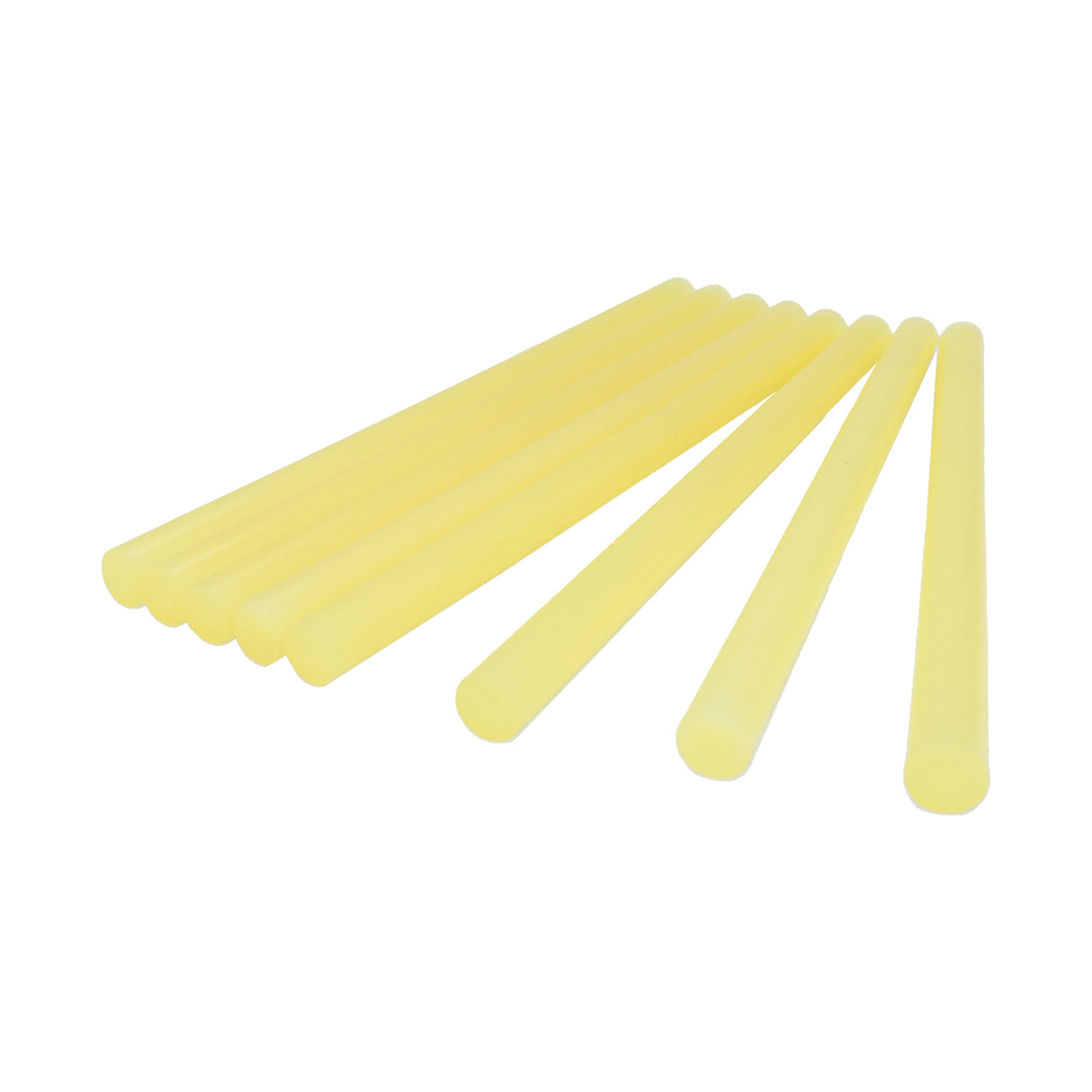 703R10 Full Size 10" Very Fast Set Hot Glue Sticks - 7/16" x 10" | 25 lb box