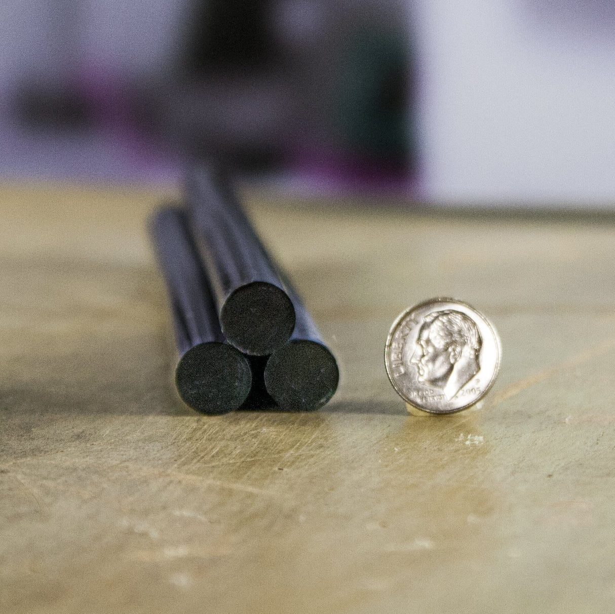 707R510B High Performance Black Hot Melt  Glue Sticks - 7/16" x 10" | 5 lb Box