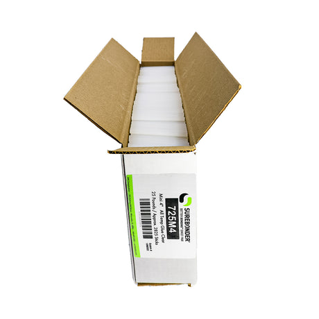 725M4 General Purpose All Temperature Hot Melt Glue Sticks - 5/16" x 4" | 25 Lb Box