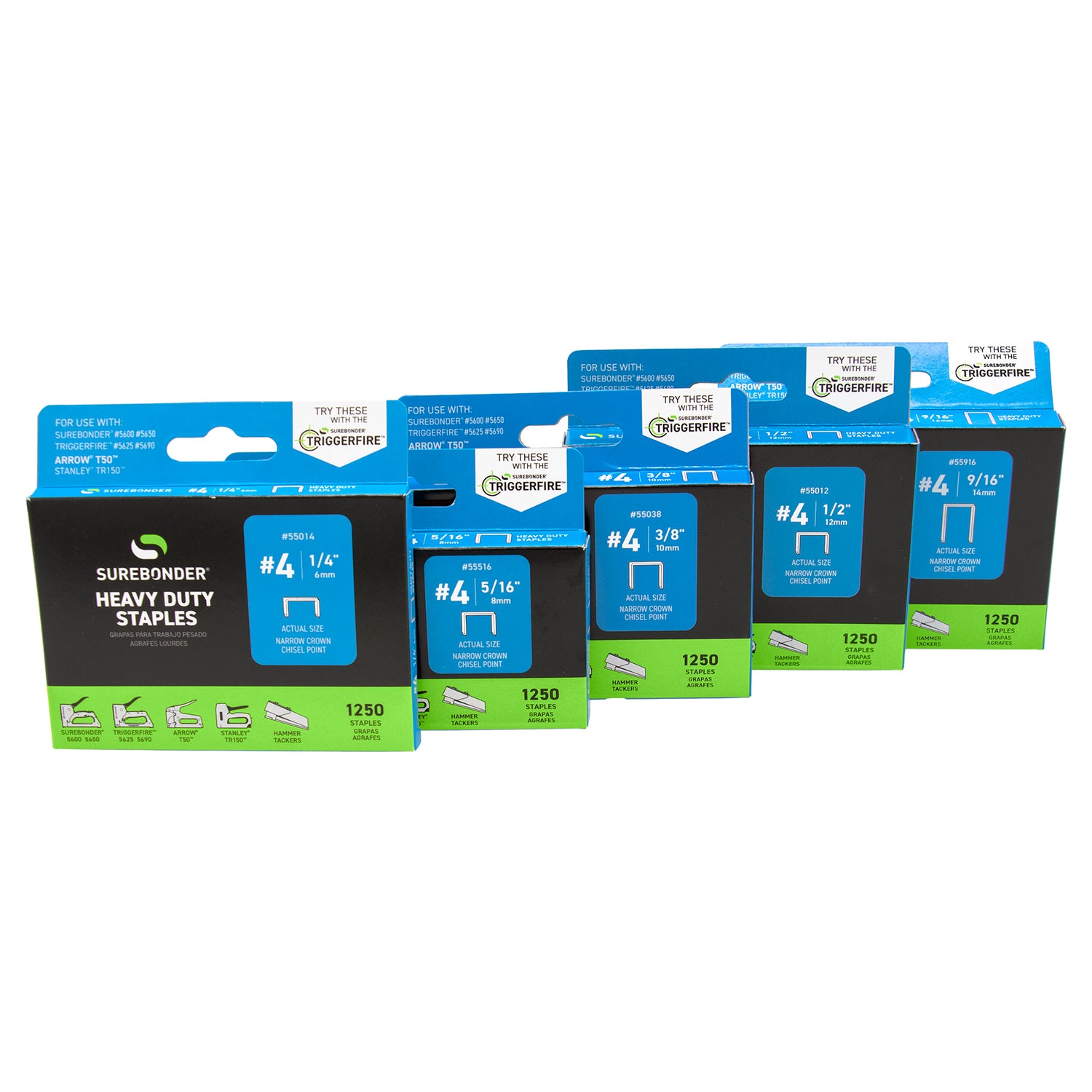 Pneumatic Heavy Duty T50 Type Narrow Crown Stapler Kit