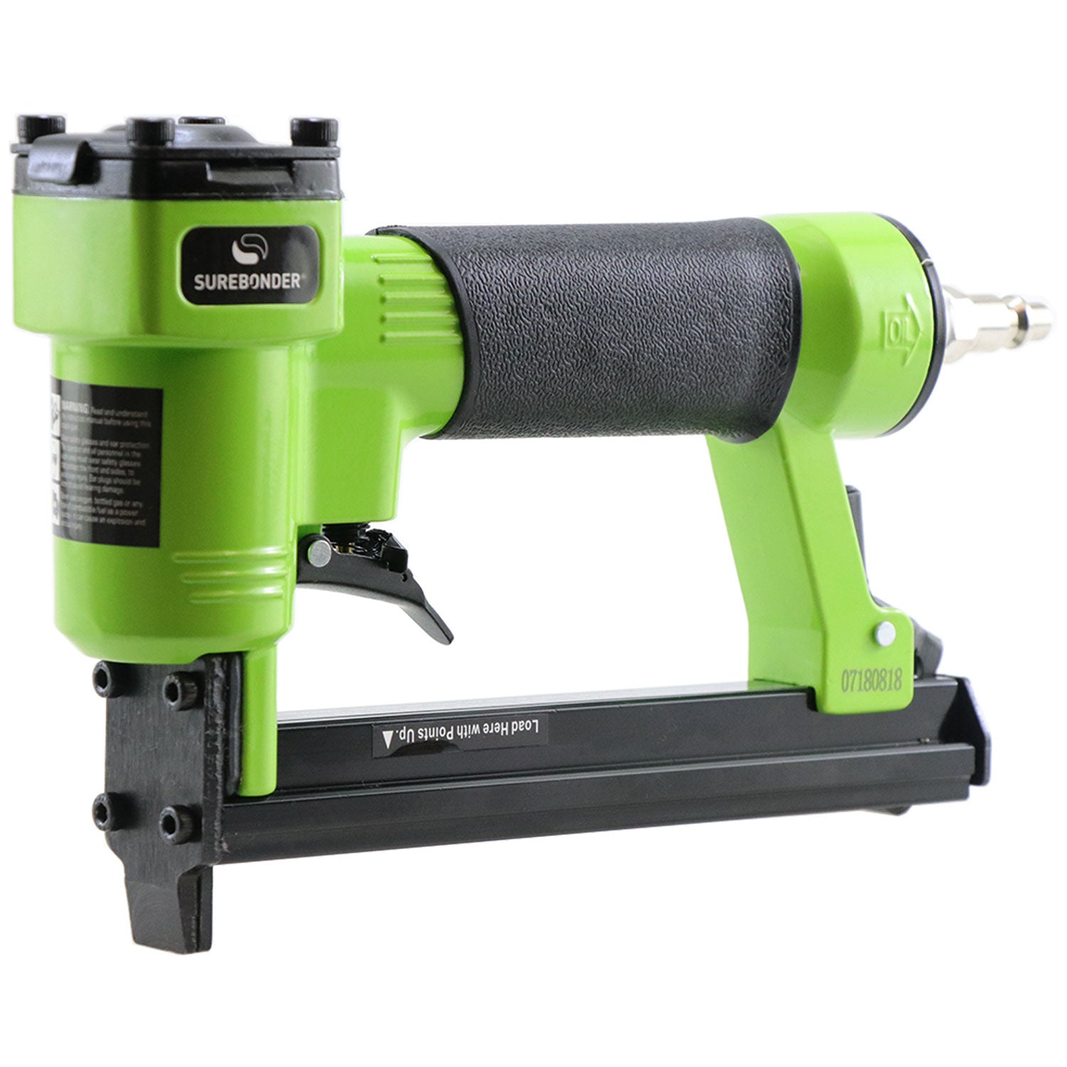 Upholstery air clearance stapler