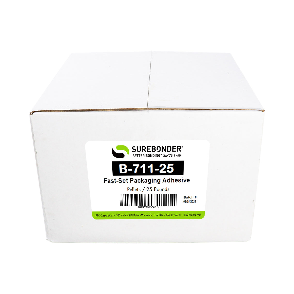 B-711-25 Fast Set Bulk Packaging Hot Melt Glue Pellets | 25 lb box