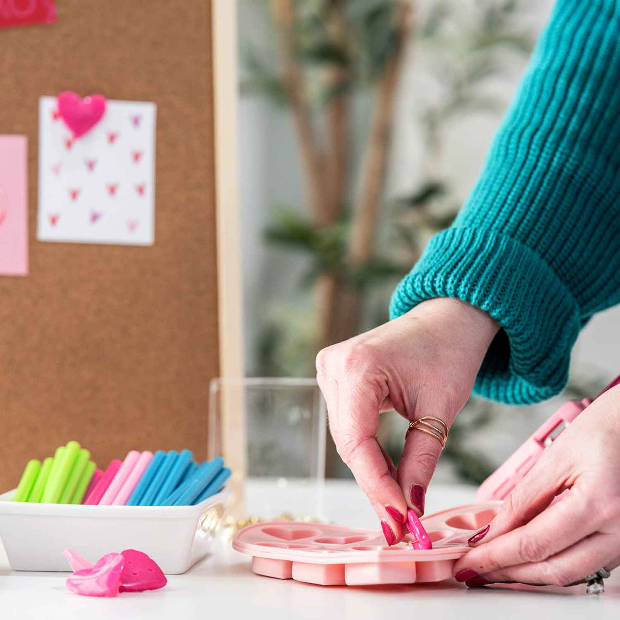 Color Stik 4" Mini Size Variety Hot Glue Sticks - 12 Pack