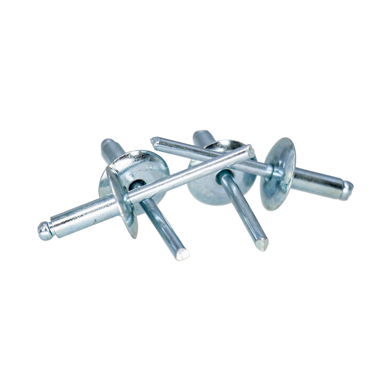3/16" x 3/8" Large Flange Steel Blind Rivets - 25 Count
