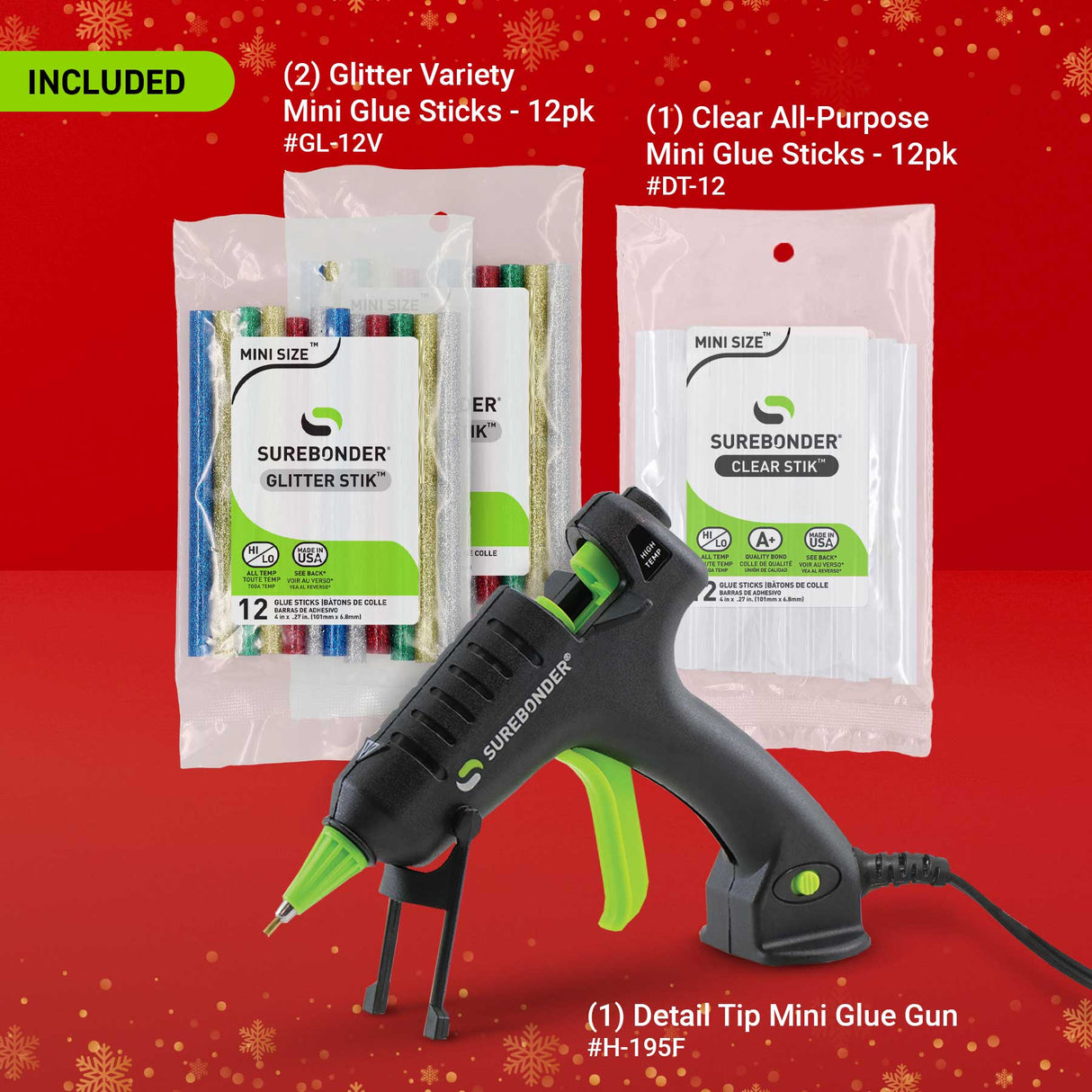 Detail Tip Glitter Glue Gun Kit