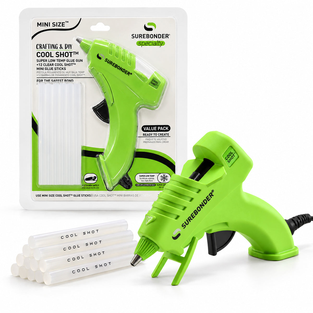 Cool Shot 10W Super Low Temperature Mini Glue Gun Kit