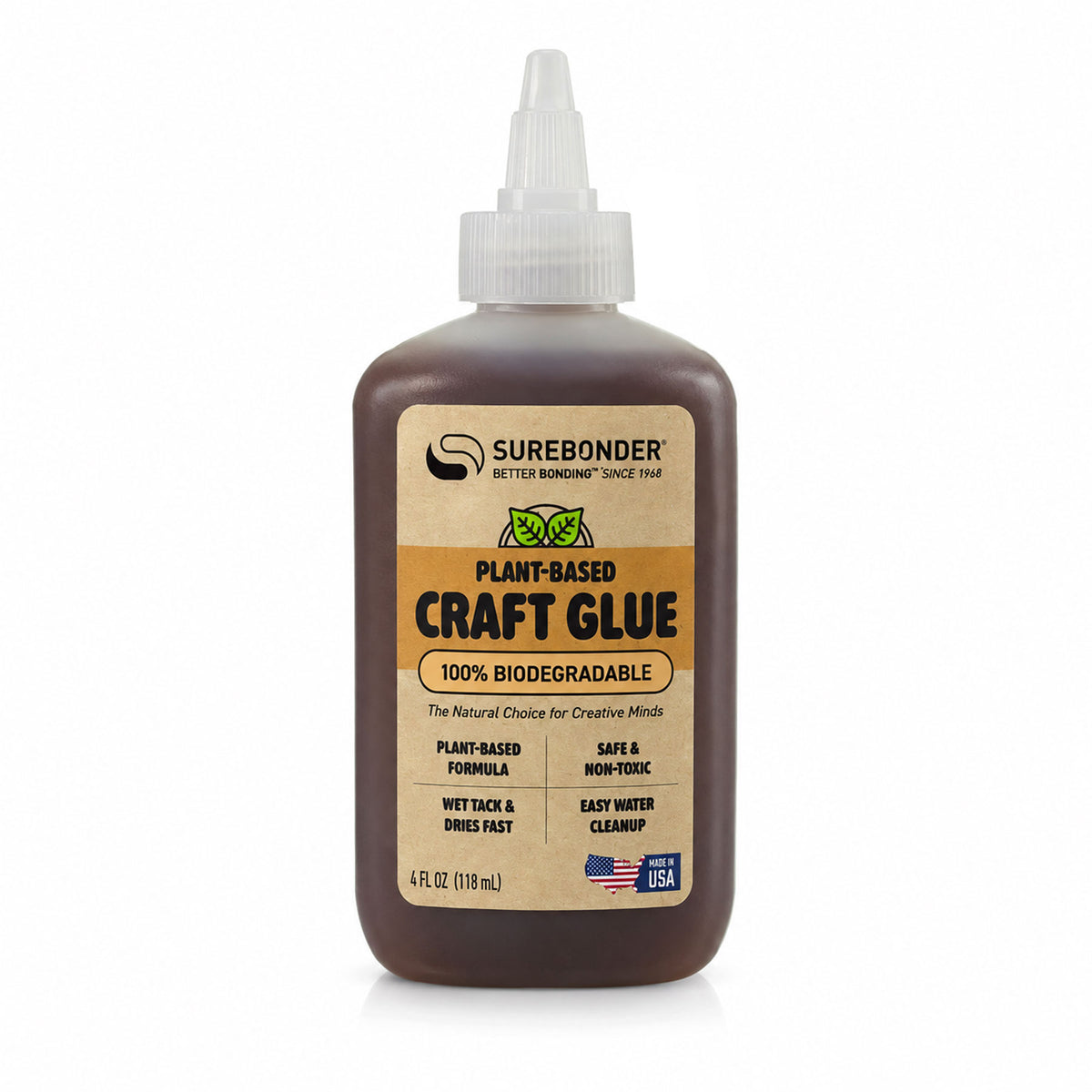 Plant Based Craft Glue, 4 oz | Non-Toxic Craft Glue