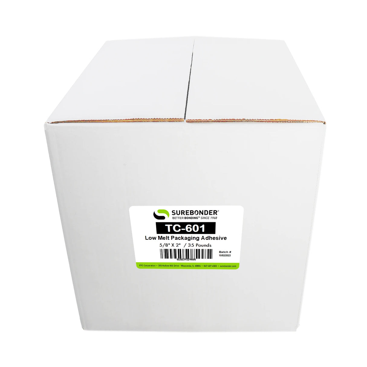 TC-601 Low Melt Packaging Glue Sticks for 3M™ TC Glue Guns - 5/8" x 2" | 35 lb Box