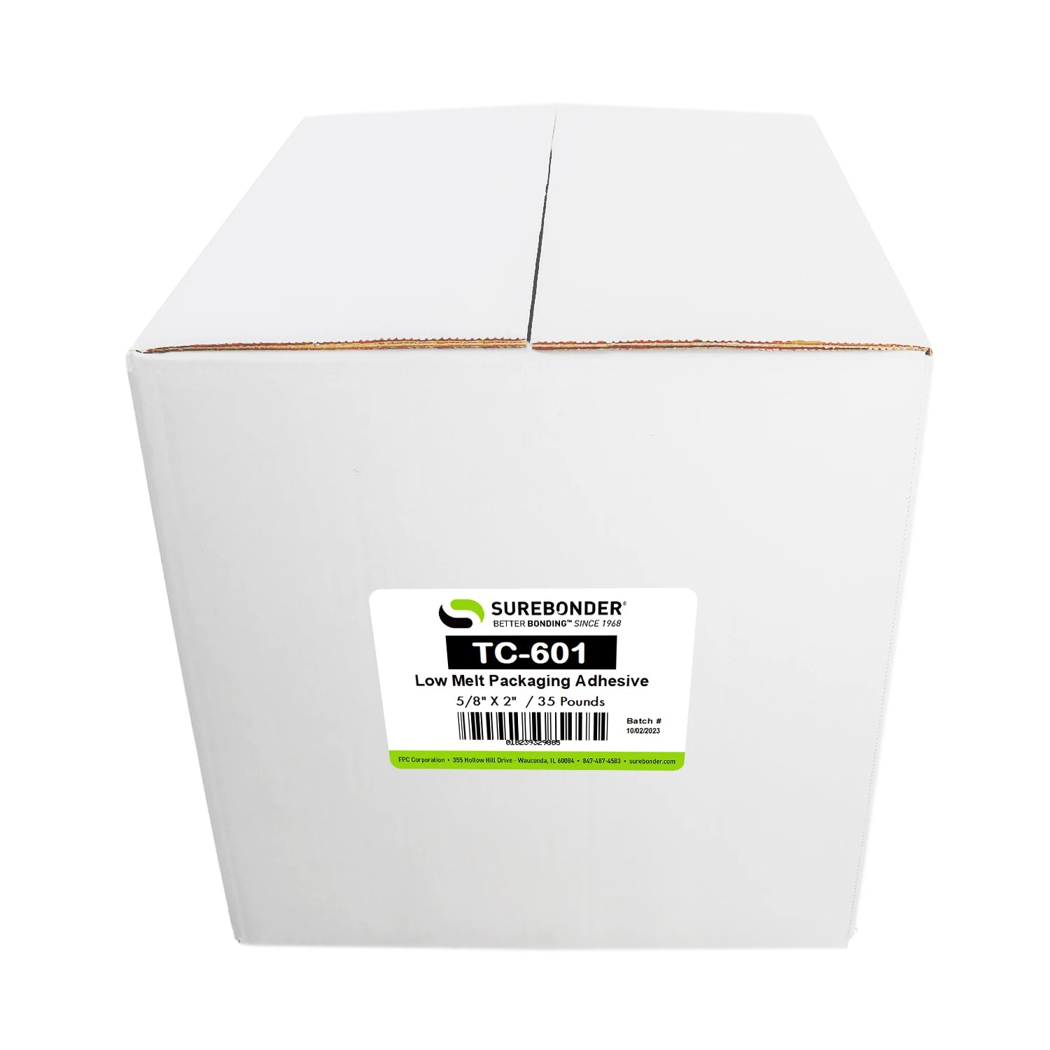 TC-601 Low Melt Packaging Glue Sticks for 3M™ TC Glue Guns - 5/8" x 2" | 35 lb Box