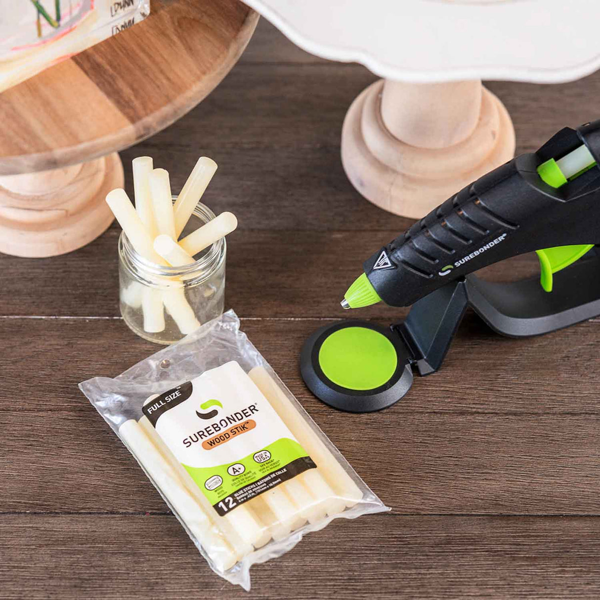 Wood Stik 4" Full Size Hot Glue Stick - 12 Pack