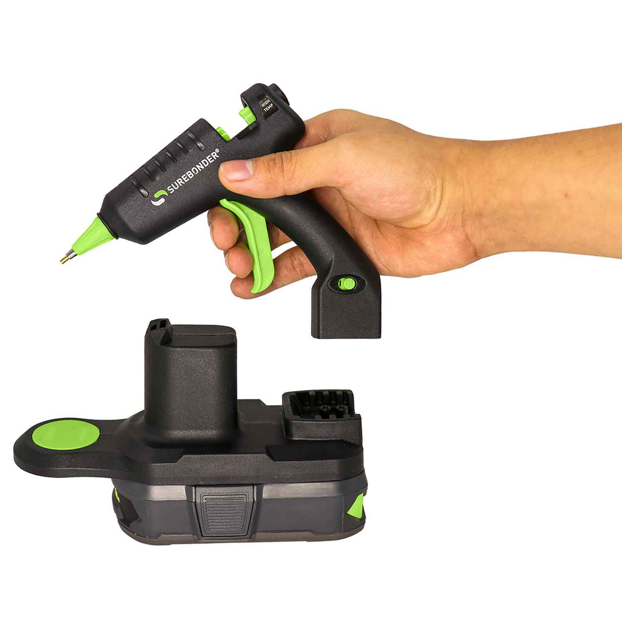 B-195F 20W High Temperature Mini Size Cordless Detail Tip Hot Glue Gun