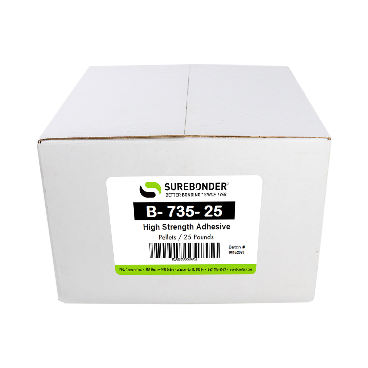 B-735-25 High Strength Hot Melt Glue Pellets | 25 lb box