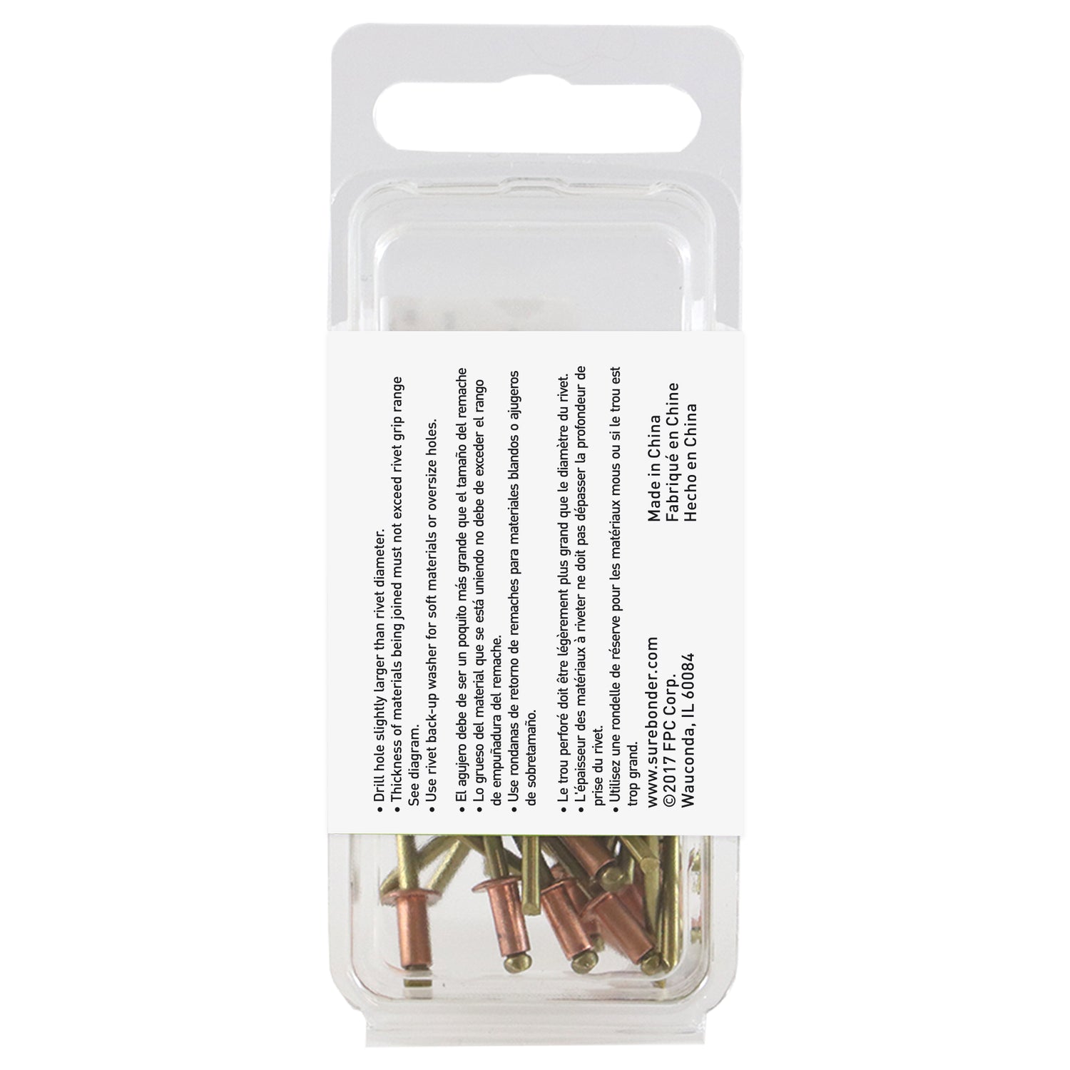 1/8" x 1/8" Copper Rivets - 25 Count