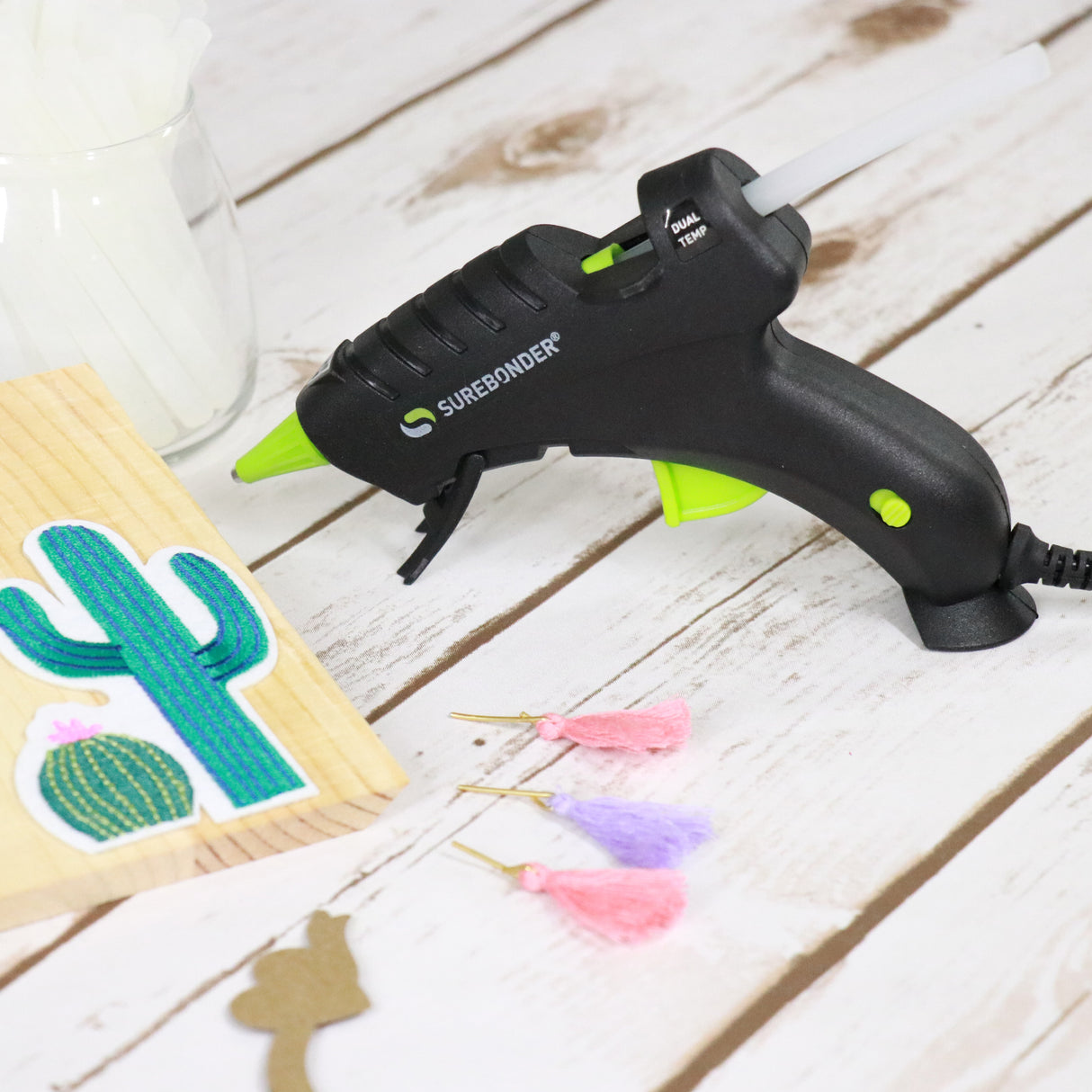 DT-200F 20W Dual Temperature Mini Hot Glue Gun Kit