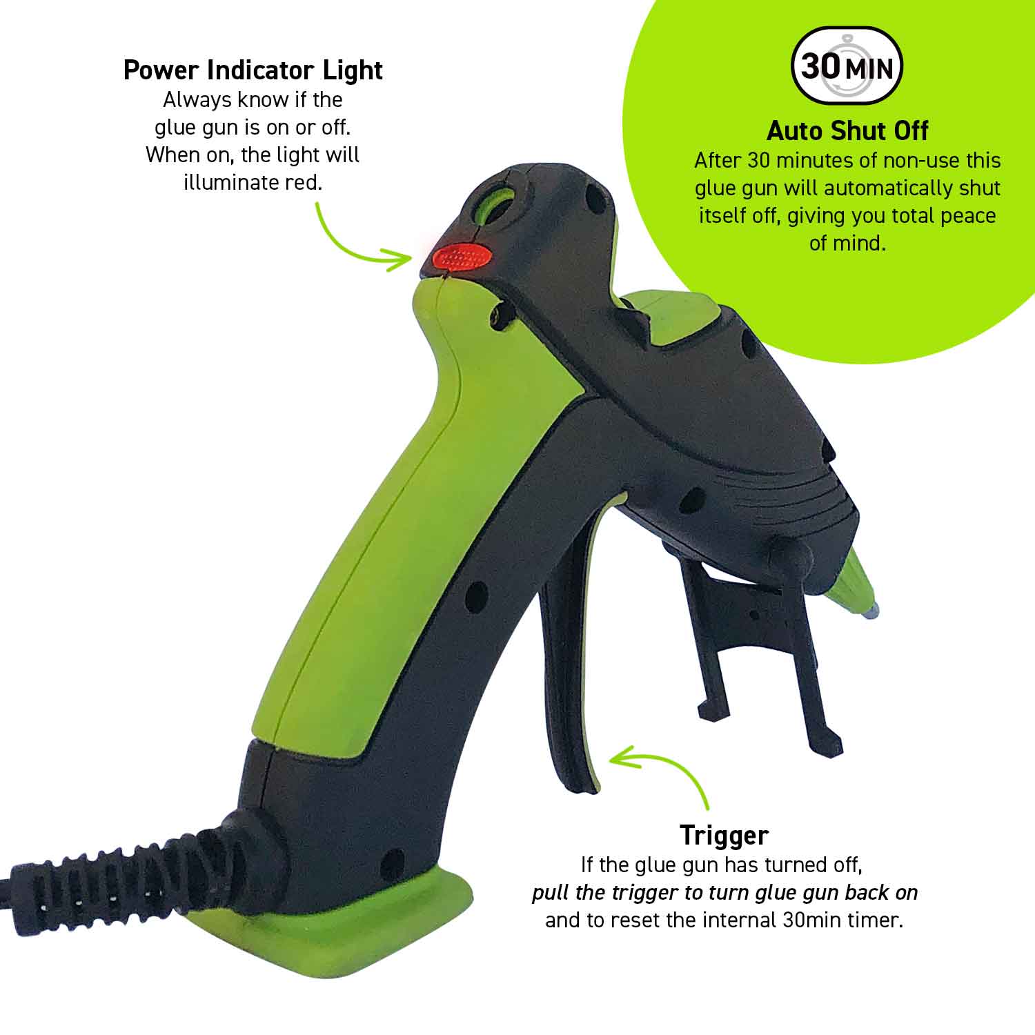Ultra Series 20 Watt Dual Temperature Mini-Size Hot Glue Gun with Auto Shut-Off - Surebonder