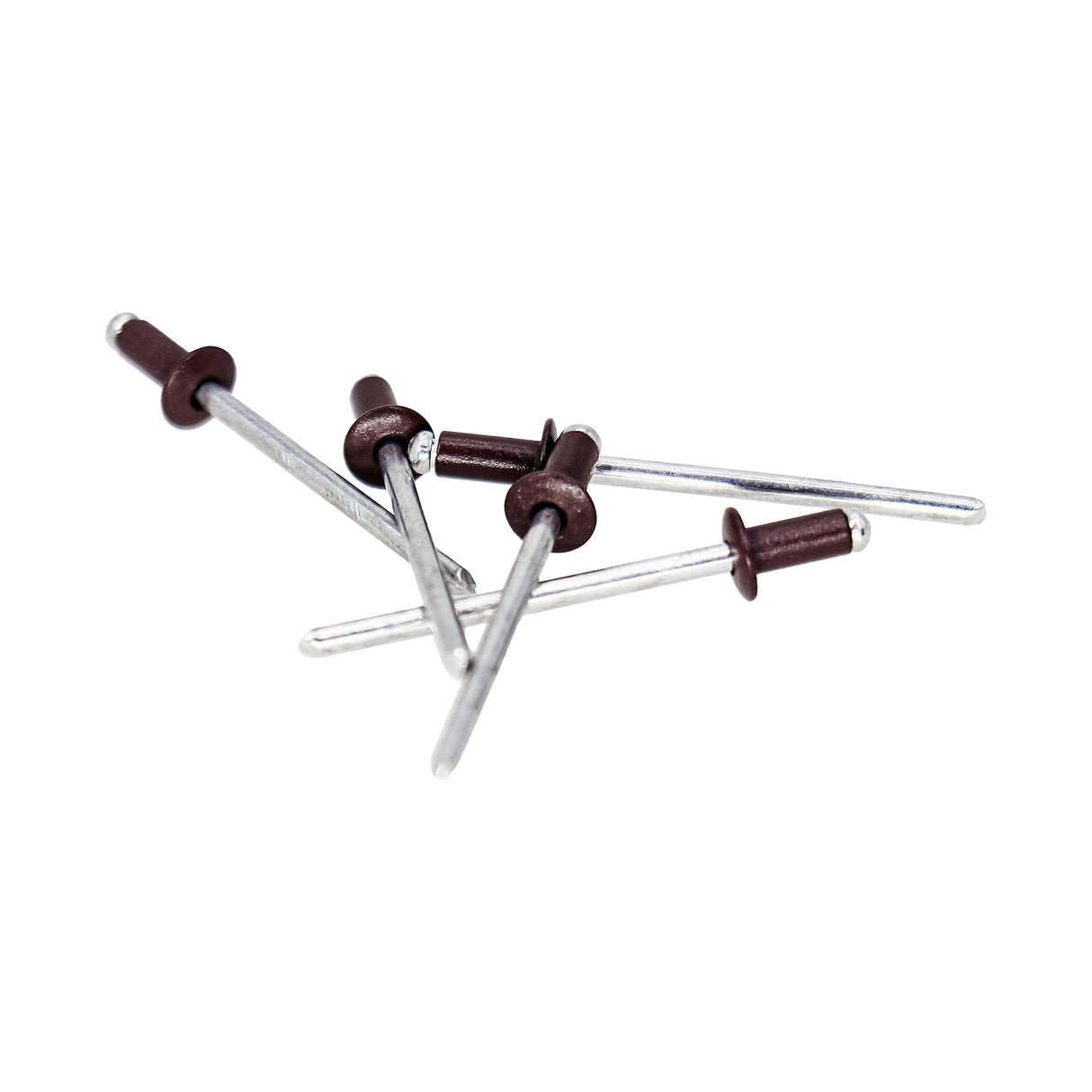 1/8" x 1/8" Brown Color Aluminum Blind Rivets - 25 Count