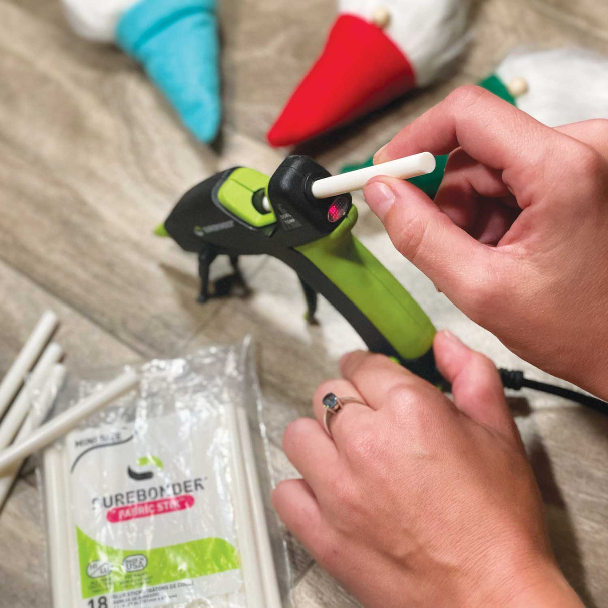 Fabric Hot Glue Stick, Mini Size 4" - 18 Pack - (FS-18) - Surebonder