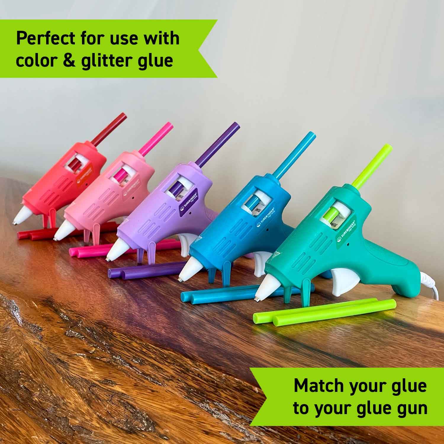 10W High Temperature Mini Size Hot Glue Gun | Sage Green