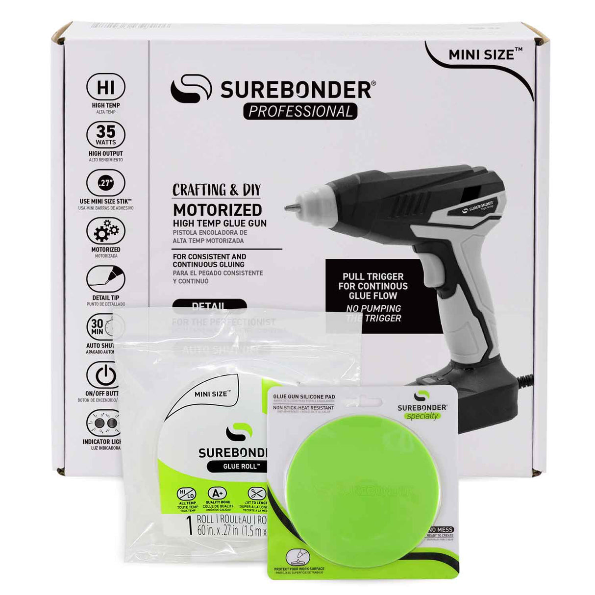 MGG-35F 35W High Temperature Motorized Mini Glue Gun Kit