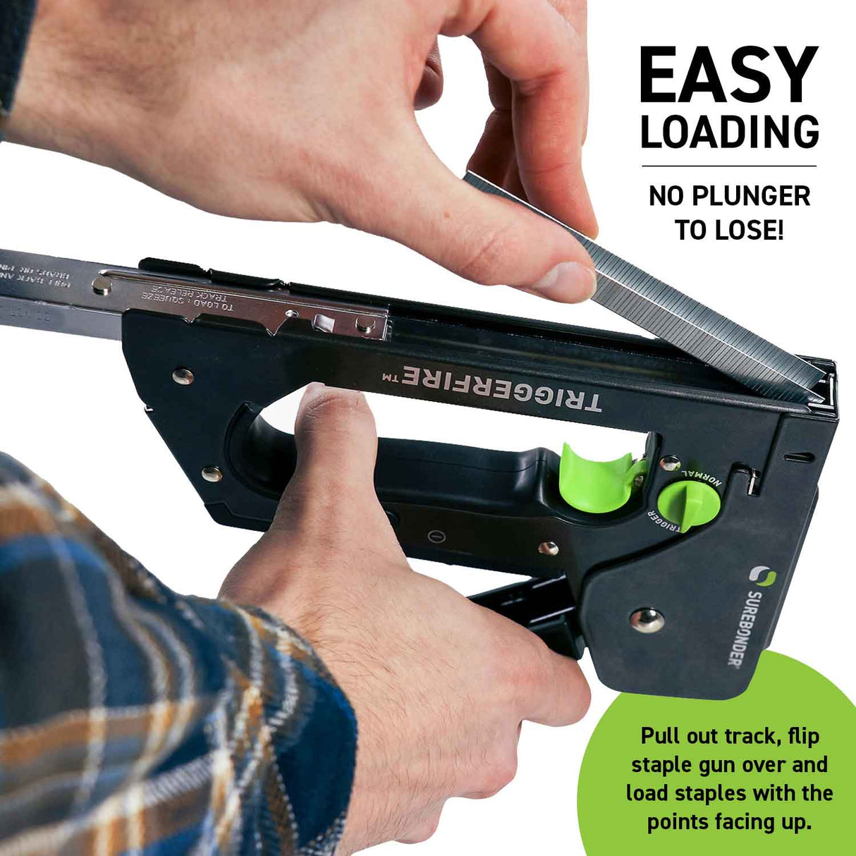 TRIGGERFIRE Heavy-Duty Steel Staple Gun (5625) - Surebonder