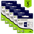 44116 #2 Light Duty Wide Crown Staples - 5/16" Length - 1000/box, 5 Pack