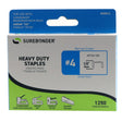 #4 Heavy Duty 1/4" Narrow Crown Staples  - 1250 ct.