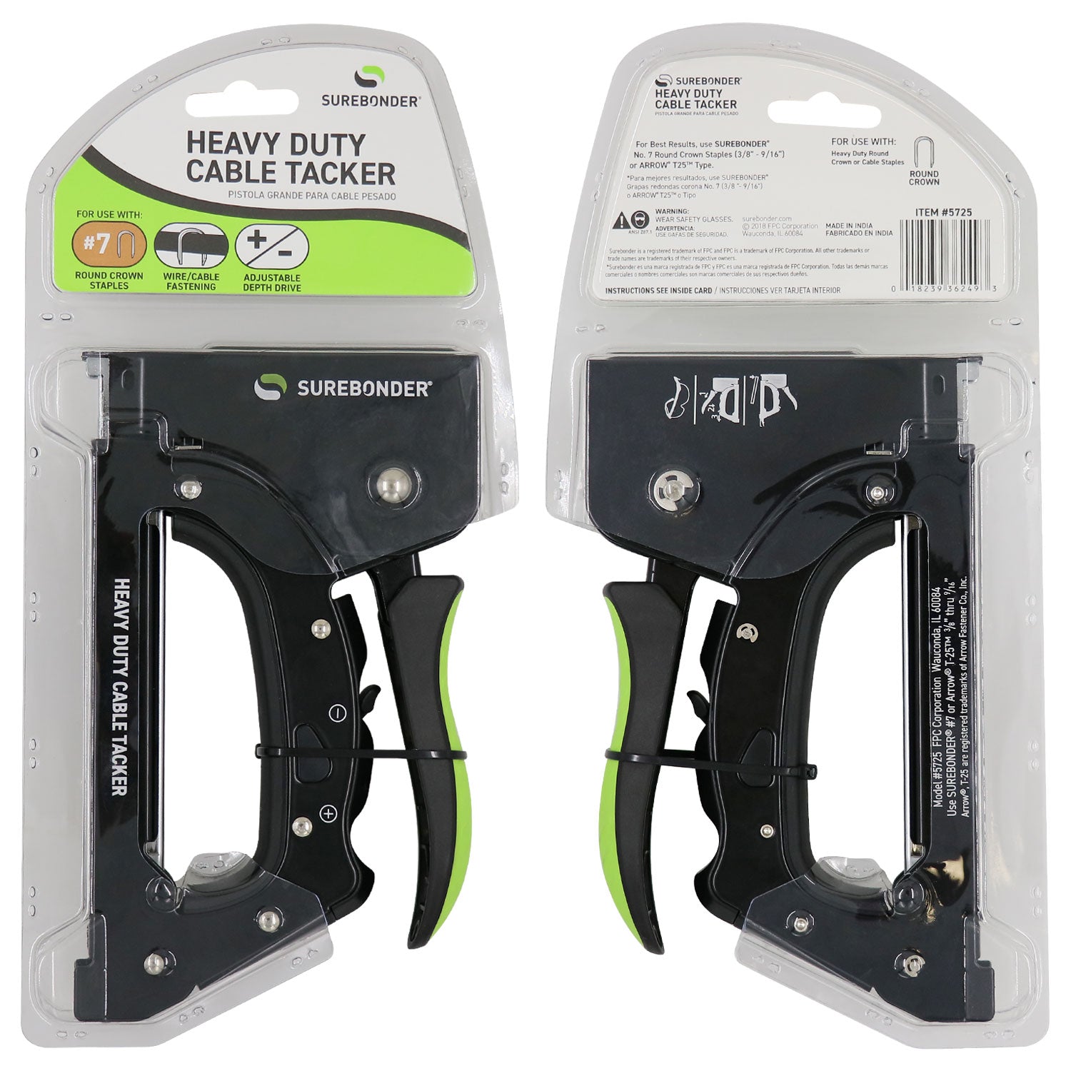Heavy Duty Cable Tacker Staple Gun - Surebonder