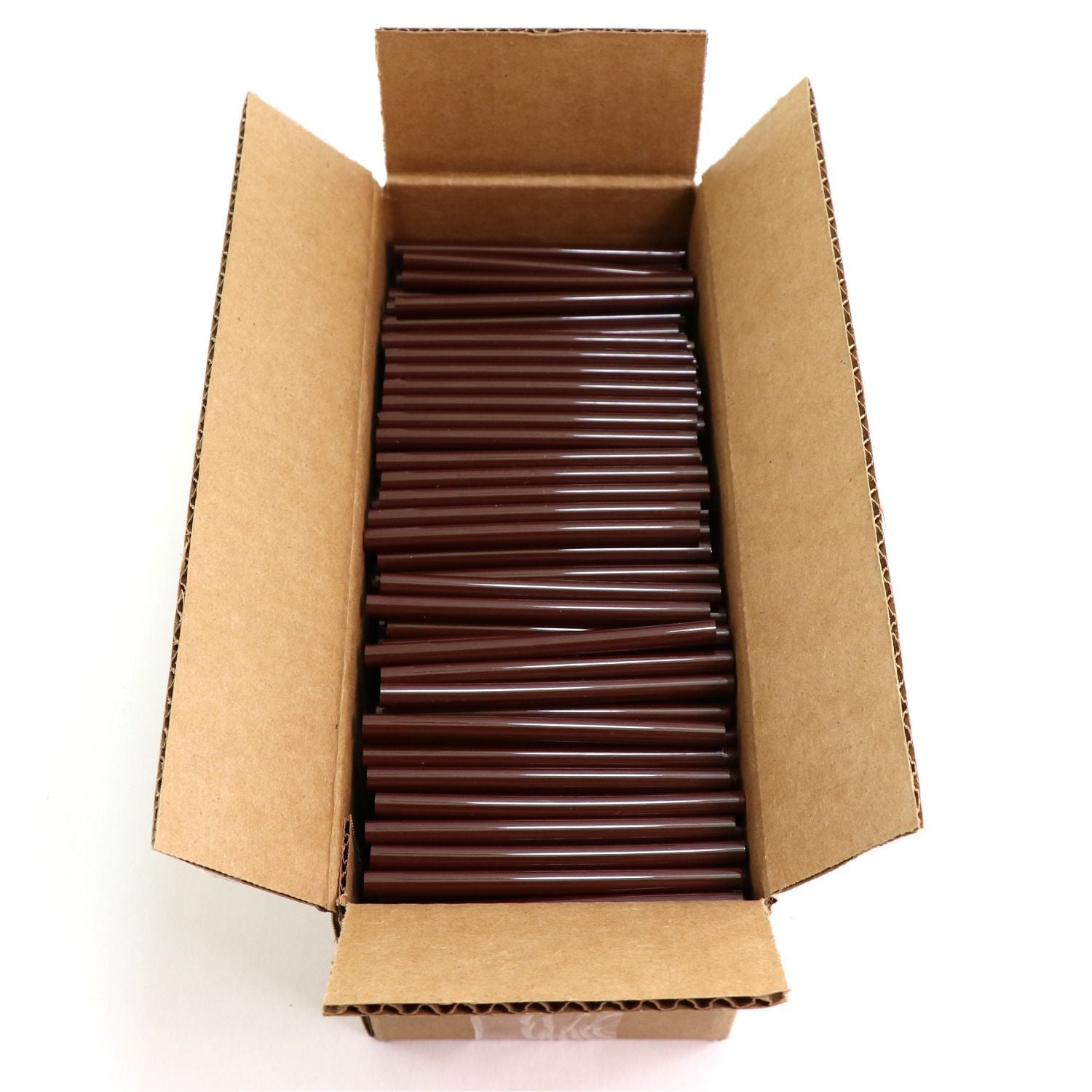 725M54CBROWN Mini Size 4" Brown Color Hot Glue Stick - 5 lb Box