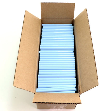 725M54CLIGHTBLUE Mini Size 4" Light Blue Color Hot Glue Stick - 5 lb Box