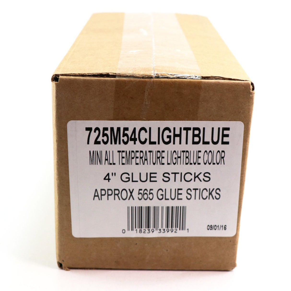 725M54CLIGHTBLUE Mini Size 4" Light Blue Color Hot Glue Stick - 5 lb Box - Surebonder