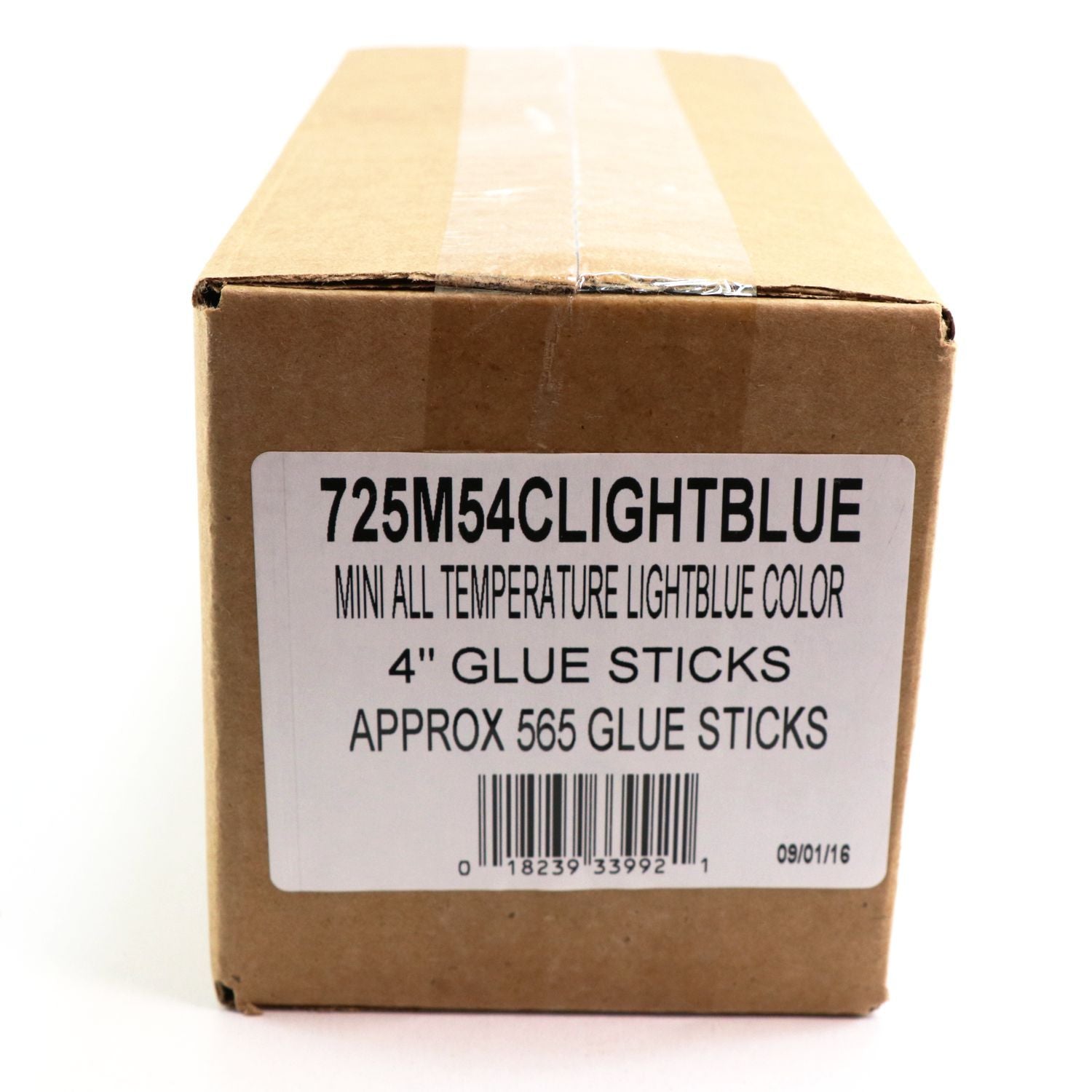 725M54CLIGHTBLUE Mini Size 4" Light Blue Color Hot Glue Stick - 5 lb Box - Surebonder
