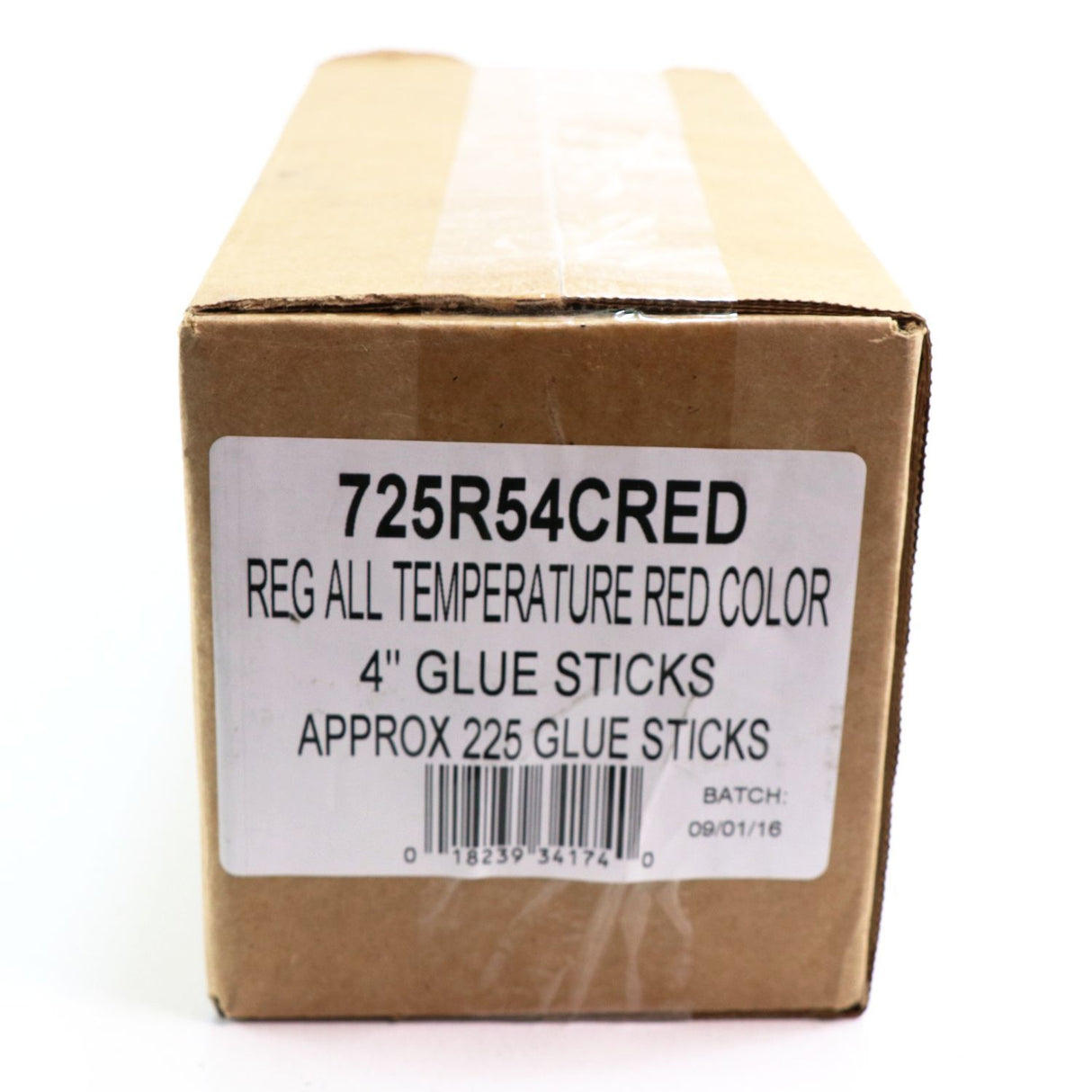 725R54CRED Full Size 4" Red Color Hot Glue Stick - 5 lb Box - Surebonder