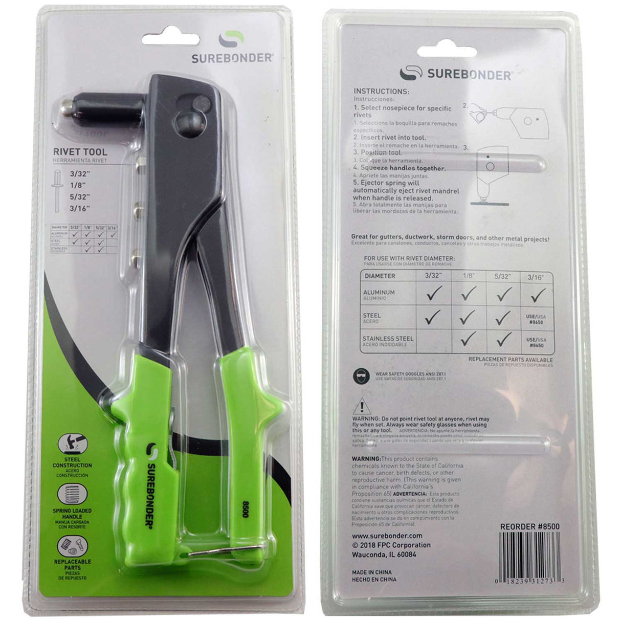 Light Duty Rivet Tool (8500) - Surebonder