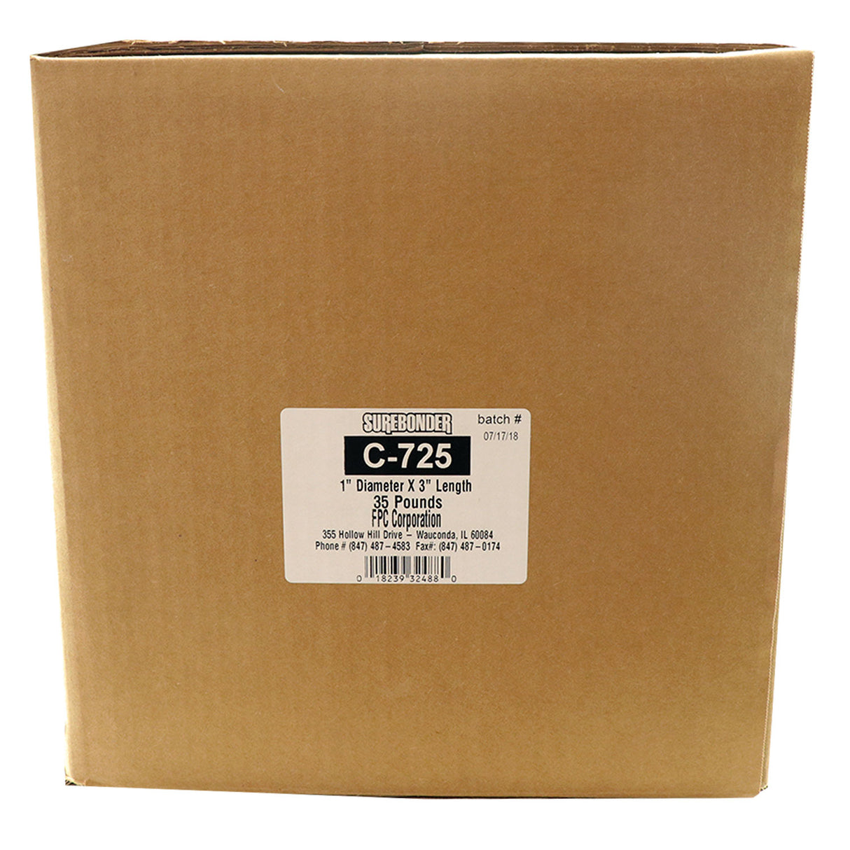 C-725 All Temperature All Purpose Hot Melt Glue Sticks - 1" x 3" - 35 lbs -Clear - Surebonder