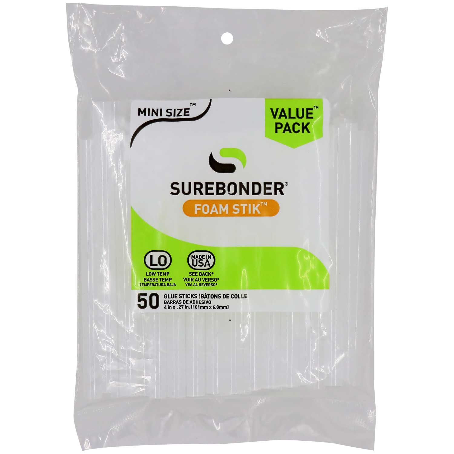 Surebonder Mini Glue Sticks-100 Value Pack