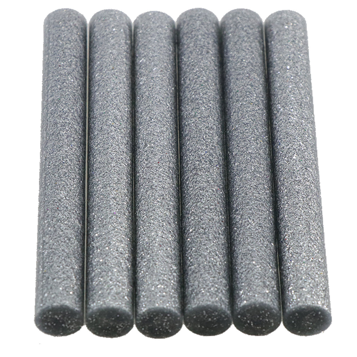 Silver Glitter Hot Glue Sticks Full Size