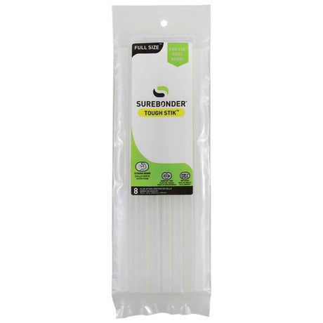 H-810R Full Size 10" Acrylic Tough Hot Glue Stick - 8 Pack