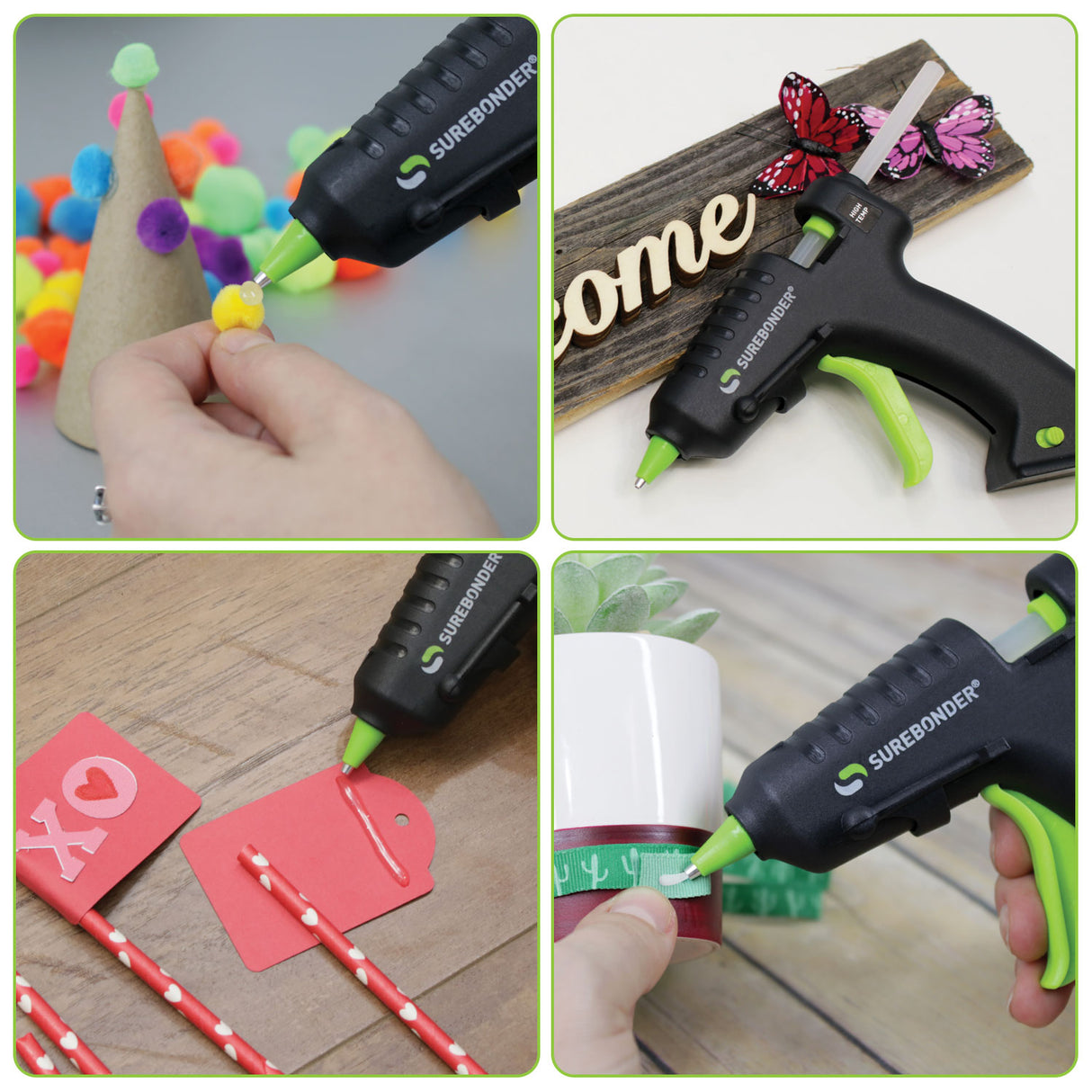 USB-195 Battery Powered Mini Size High Temperature Hot Glue Gun - Surebonder