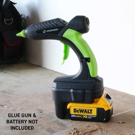 PRO2-60 cordless glue gun using DeWalt 20V battery