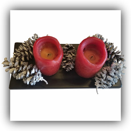 How to Make Winter Pine Cones