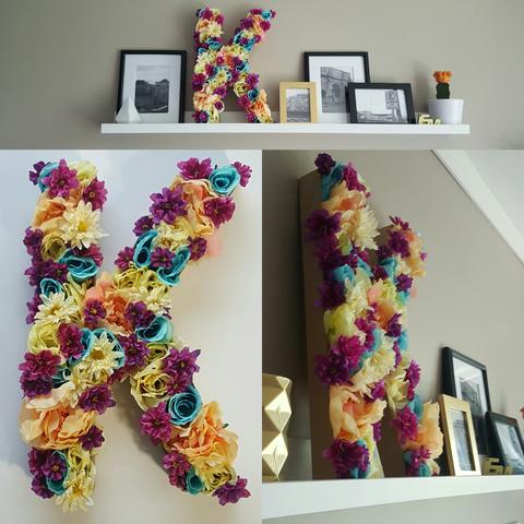 How to Make a Flower Letter