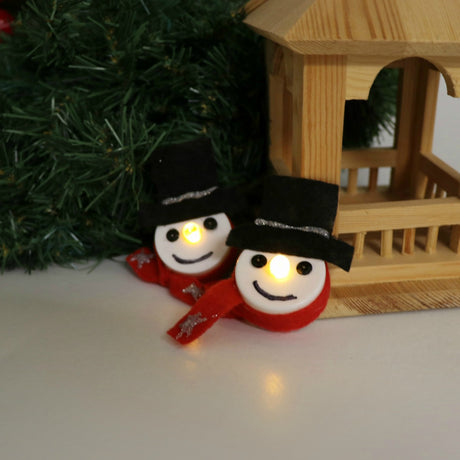 How to Make a Tea Light Snowman