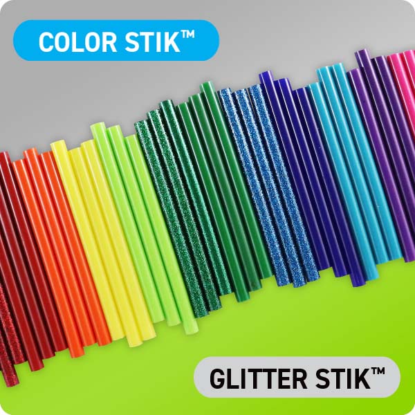Color & Glitter Hot Glue Sticks