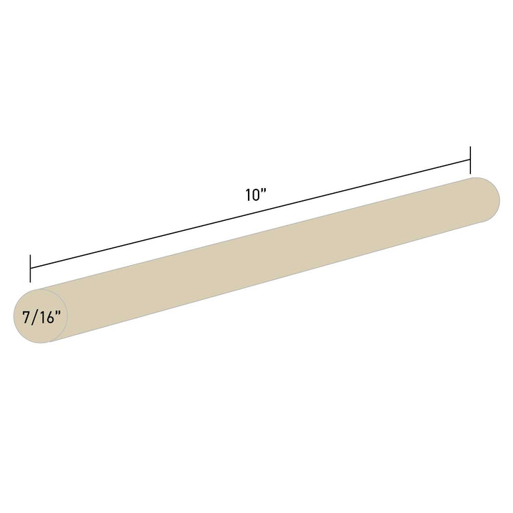 739R10 High Strength Wood Hot Melt Glue Sticks - 7/16" x 10" | 25 Lb Box