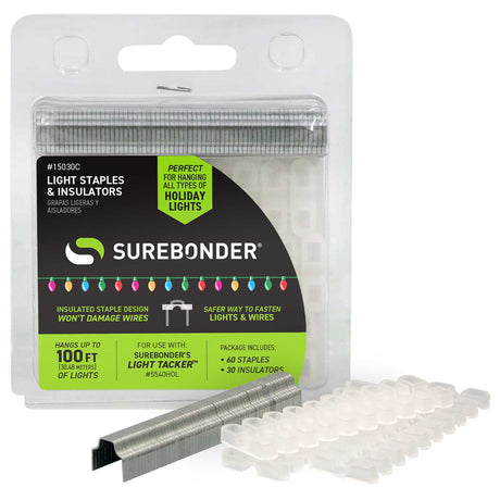 Light Staples and Insulators - 60 Staples/30 Insulators | 15030C