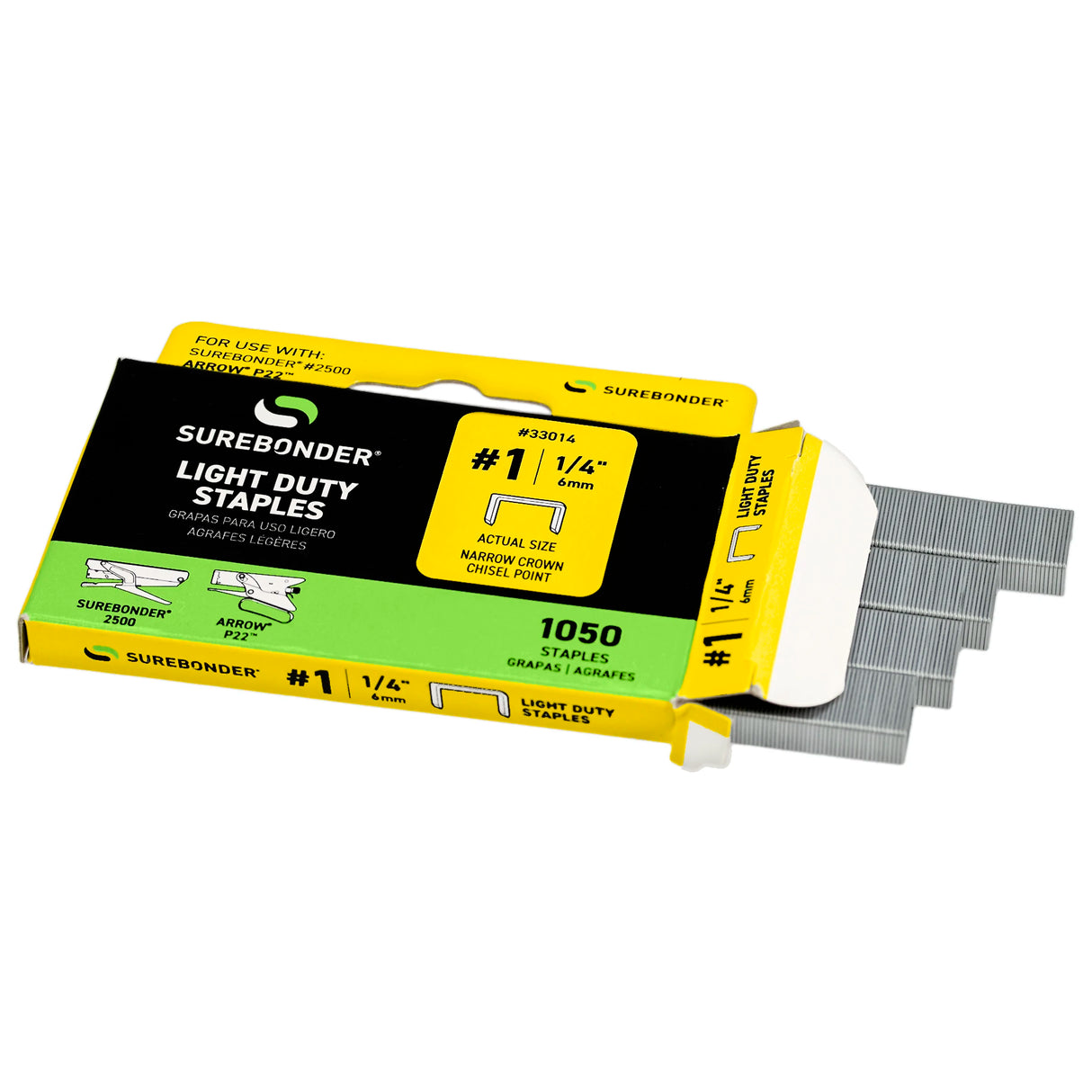 1/4" Light Duty Staples - 1050 Count | #1 Series