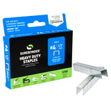 1/2" Heavy Duty Narrow Crown Staples - 1250 Count | #4 Series