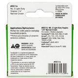 1/4" Light Duty Narrow Crown Staples - 1000 Count | #3 Series